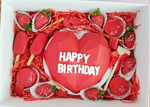 Red Birthday Treat Box