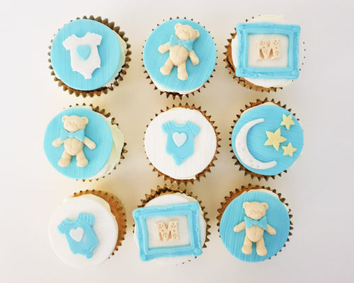 Teddy Bear Baby Cupcakes