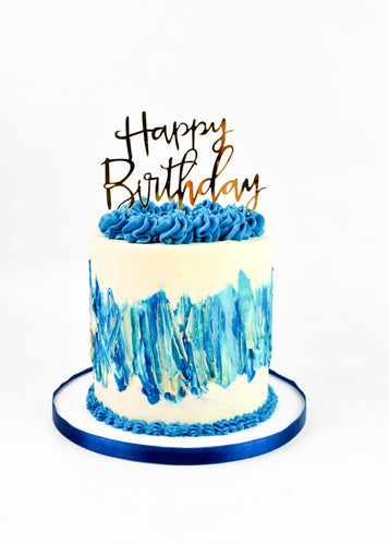 Elelgant Blue Cake