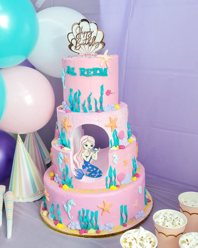 Mermaid Tower Cake