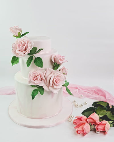 Roses Wedding Cake